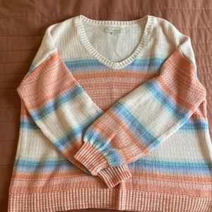 LOFT brand light weight colorful sweater.